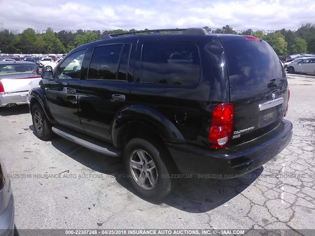 1D4HB48N86F100926 - 2006 DODGE DURANGO SLT შავი ფოტო 3