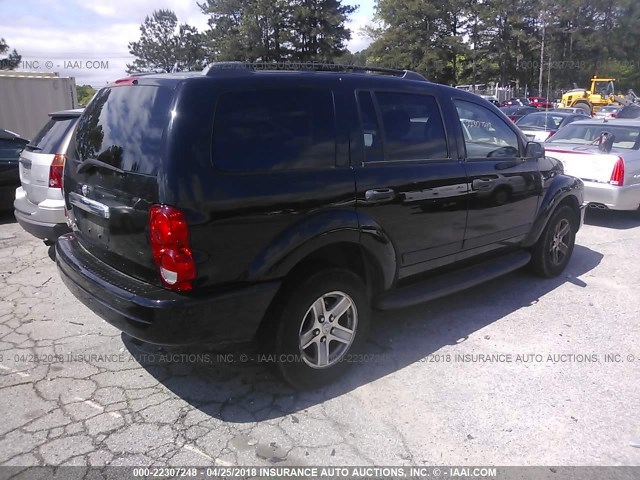 1D4HB48N86F100926 - 2006 DODGE DURANGO SLT შავი ფოტო 4