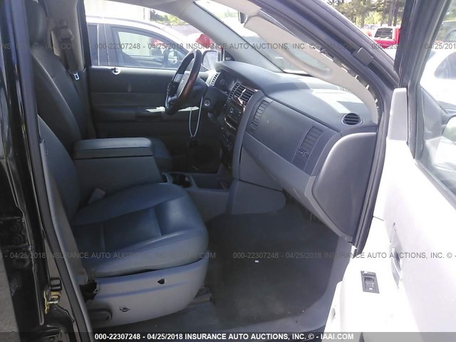 1D4HB48N86F100926 - 2006 DODGE DURANGO SLT შავი ფოტო 5