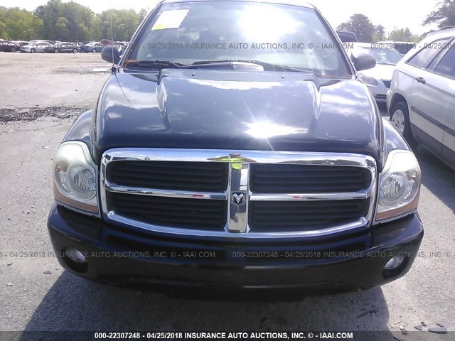 1D4HB48N86F100926 - 2006 DODGE DURANGO SLT შავი ფოტო 6