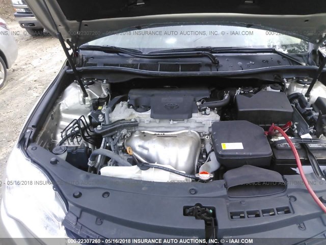 4T4BF1FK6GR561300 - 2016 TOYOTA CAMRY LE/XLE/SE/XSE TAN photo 10