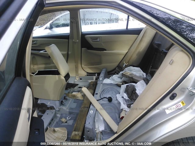 4T4BF1FK6GR561300 - 2016 TOYOTA CAMRY LE/XLE/SE/XSE TAN photo 8