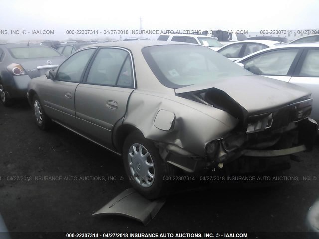 2G4WS52J211166366 - 2001 BUICK CENTURY CUSTOM TAN photo 3