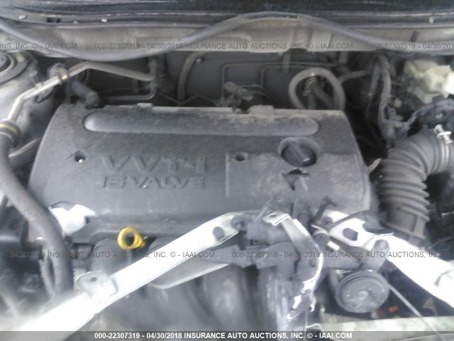 5Y2SL63805Z428903 - 2005 PONTIAC VIBE SILVER photo 10