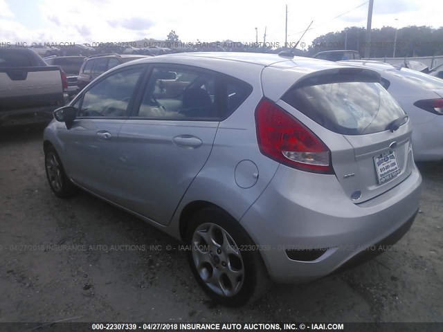 3FADP4FJ0CM171844 - 2012 FORD FIESTA SES SILVER photo 3