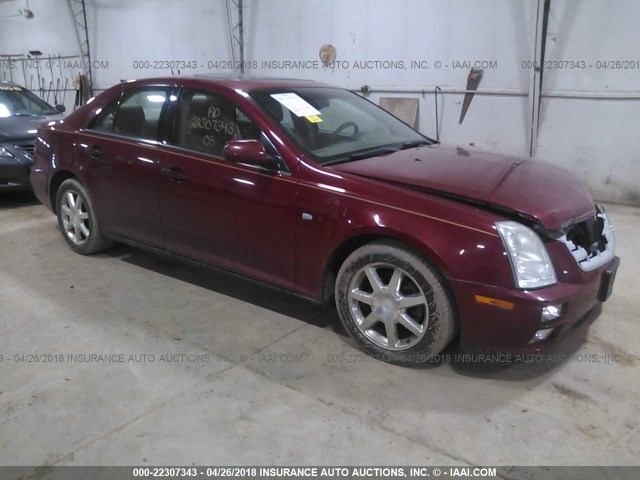 1G6DW677150173106 - 2005 CADILLAC STS RED photo 1