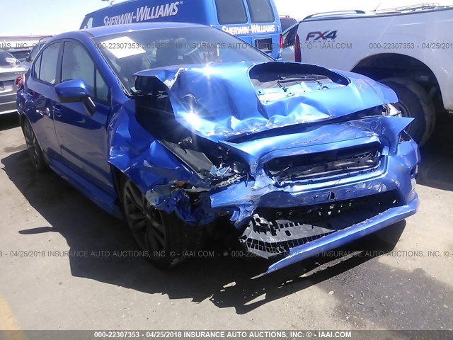 JF1VA1E69H8809196 - 2017 SUBARU WRX PREMIUM BLUE photo 1