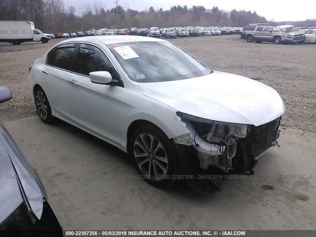 1HGCR2F54EA094372 - 2014 HONDA ACCORD SPORT Ақ фото 1
