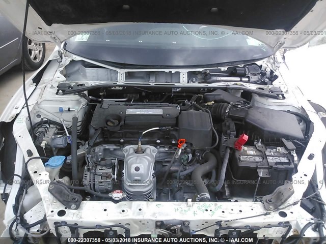 1HGCR2F54EA094372 - 2014 HONDA ACCORD SPORT WHITE photo 10