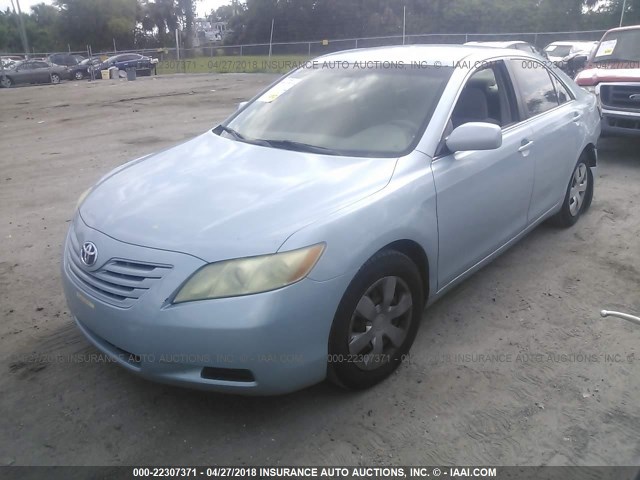 4T1BE46K27U581087 - 2007 TOYOTA CAMRY NEW GENERAT CE/LE/XLE/SE Light Blue photo 2