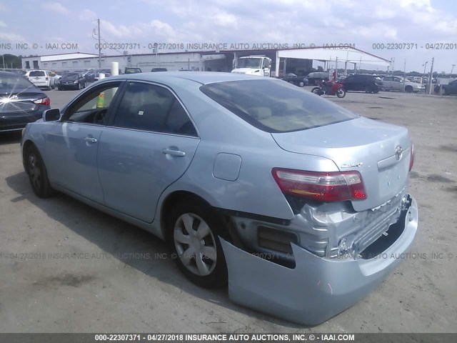 4T1BE46K27U581087 - 2007 TOYOTA CAMRY NEW GENERAT CE/LE/XLE/SE Light Blue photo 3