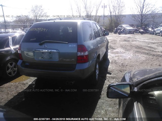 2HNYD18682H502902 - 2002 ACURA MDX TOURING GRAY photo 4