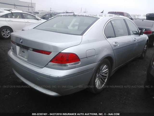 WBAGN63403DR19413 - 2003 BMW 745 LI SILVER photo 4