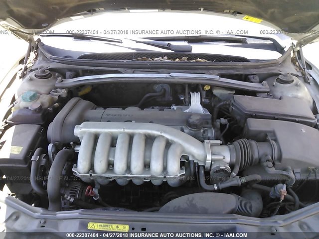 YV1TS92D041359841 - 2004 VOLVO S80 GRAY photo 10