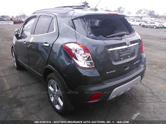 KL4CJASB6GB539150 - 2016 BUICK ENCORE GRAY photo 3