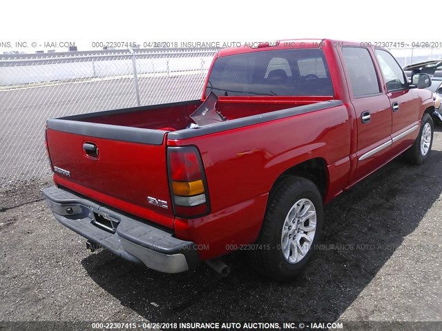 2GTEC13V161349885 - 2006 GMC NEW SIERRA C1500 RED photo 4