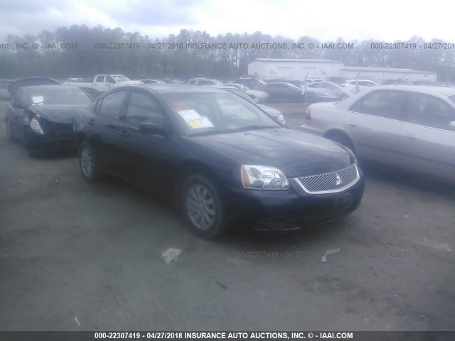 4A32B2FF0CE022241 - 2012 MITSUBISHI GALANT FE BLACK photo 1