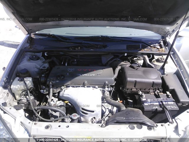 4T1BE32K34U355409 - 2004 TOYOTA CAMRY LE/XLE/SE 银色 照片 10
