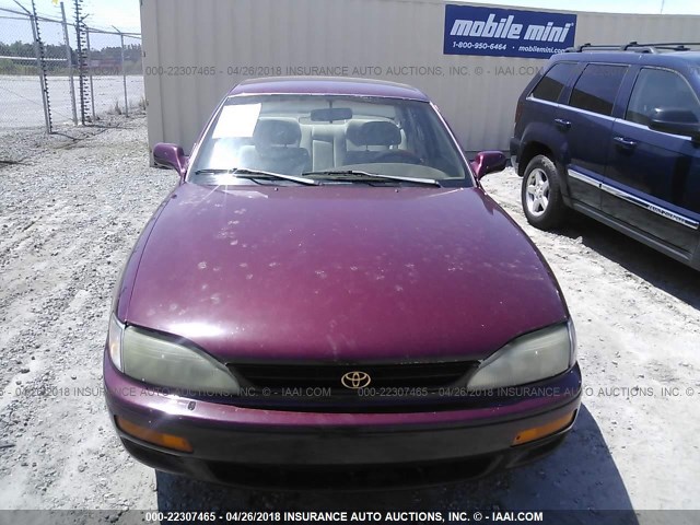 4T1BG12K5TU660603 - 1996 TOYOTA CAMRY DX/LE/XLE BURGUNDY photo 6