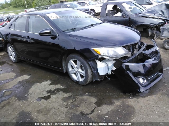 4T1BF1FK7CU069105 - 2012 TOYOTA CAMRY SE/LE/XLE BLACK photo 1