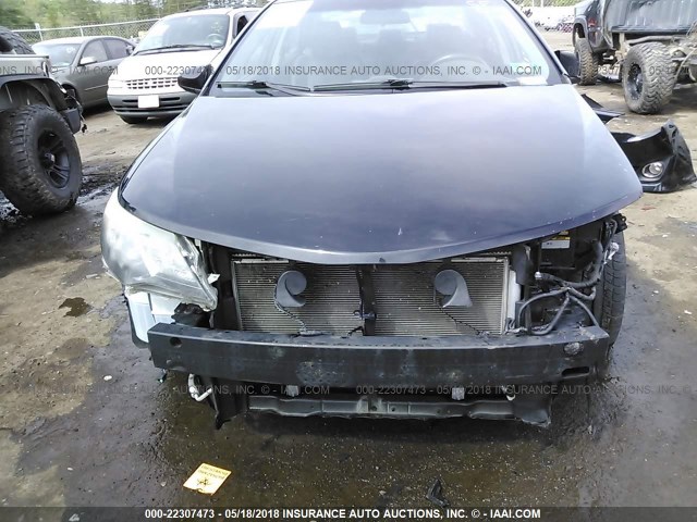 4T1BF1FK7CU069105 - 2012 TOYOTA CAMRY SE/LE/XLE BLACK photo 6