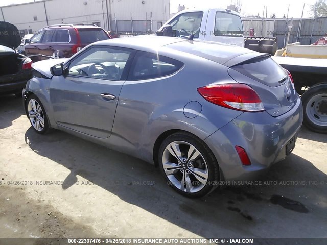 KMHTC6AD5GU279050 - 2016 HYUNDAI VELOSTER GRAY photo 3