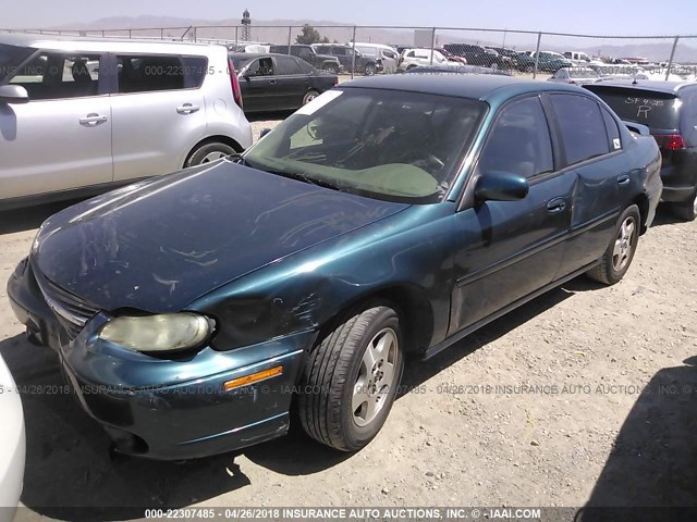 1G1NE52J53M609049 - 2003 CHEVROLET MALIBU LS BLUE photo 2