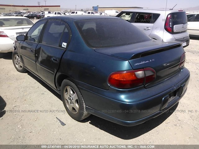 1G1NE52J53M609049 - 2003 CHEVROLET MALIBU LS BLUE photo 3