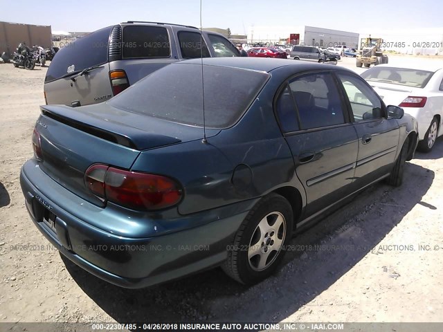 1G1NE52J53M609049 - 2003 CHEVROLET MALIBU LS BLUE photo 4