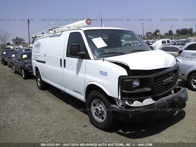 1GTZGGAA9A1173384 - 2010 GMC SAVANA G2500 WHITE photo 1