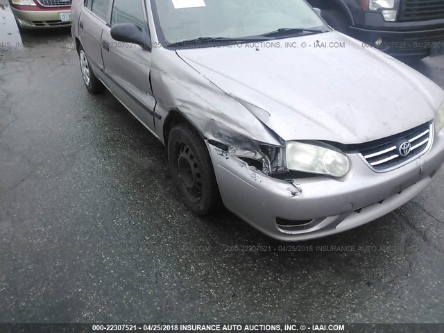 2T1BR12E21C385002 - 2001 TOYOTA COROLLA CE/LE/S TAN photo 6