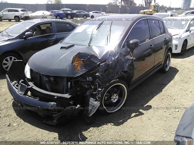 3N1BC1CP9CK261819 - 2012 NISSAN VERSA S/SL BLACK photo 2