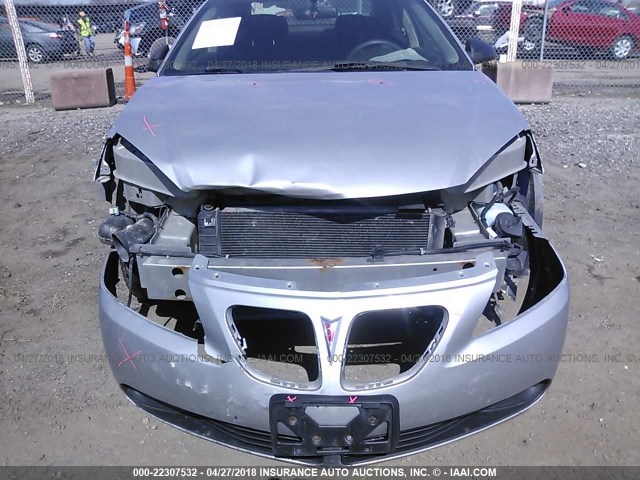 1G2ZG528754120790 - 2005 PONTIAC G6 SILVER photo 6