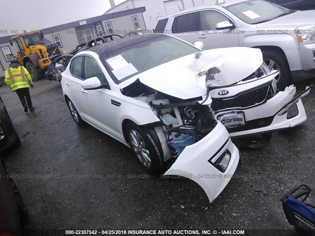 5XXGN4A75FG395285 - 2015 KIA OPTIMA EX WHITE photo 1