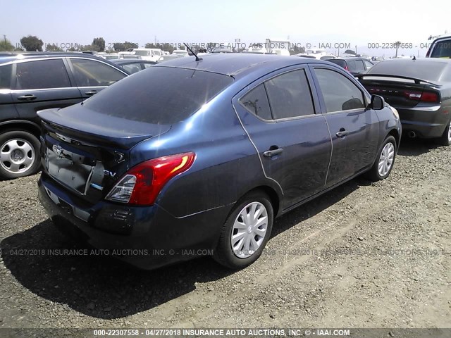 3N1CN7AP5CL820765 - 2012 NISSAN VERSA S/SV/SL Dark Blue photo 4