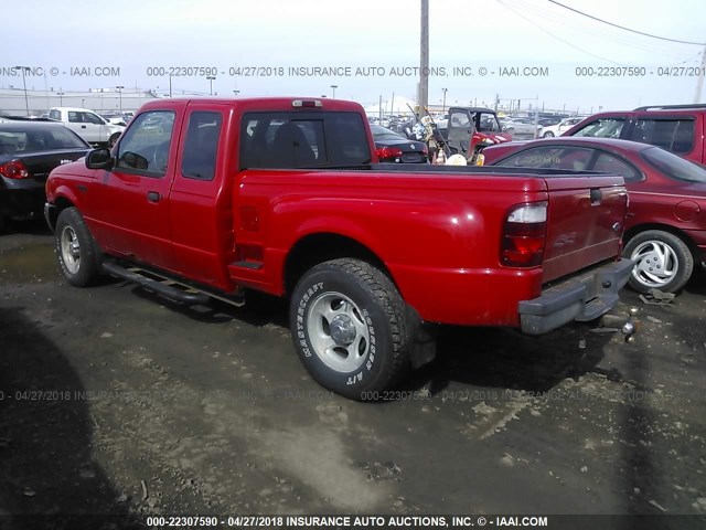 1FTZR15E22PA73453 - 2002 FORD RANGER SUPER CAB RED photo 3