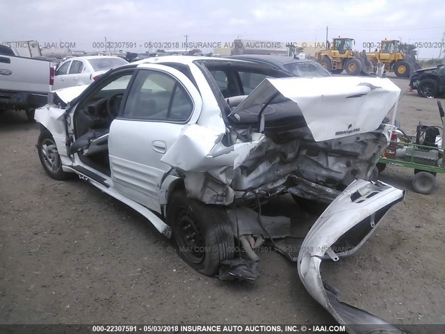 1G2NE52T11M615344 - 2001 PONTIAC GRAND AM SE WHITE photo 3