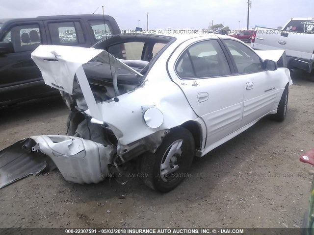 1G2NE52T11M615344 - 2001 PONTIAC GRAND AM SE WHITE photo 4