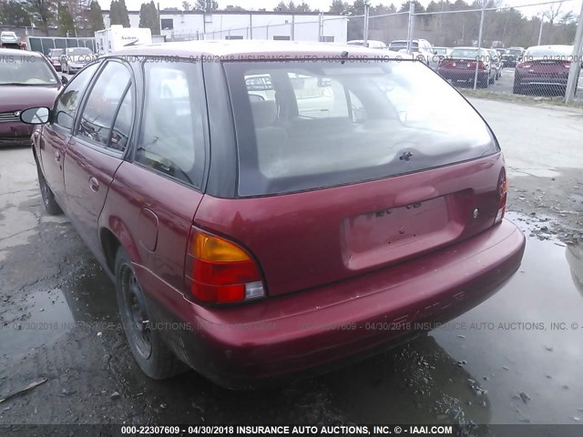1G8ZK8274VZ193986 - 1997 SATURN SW2 RED photo 3