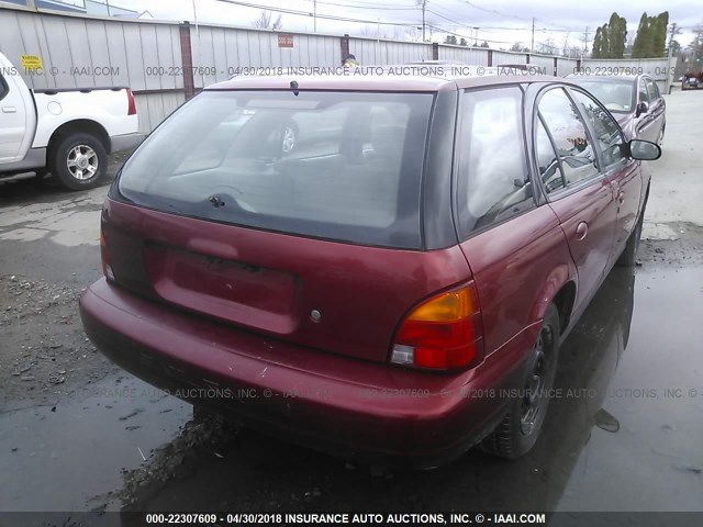 1G8ZK8274VZ193986 - 1997 SATURN SW2 RED photo 4