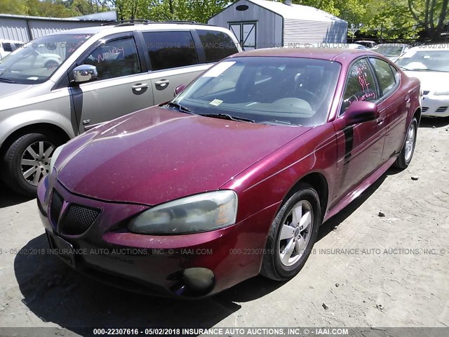 2G2WP522851339218 - 2005 PONTIAC GRAND PRIX RED photo 2