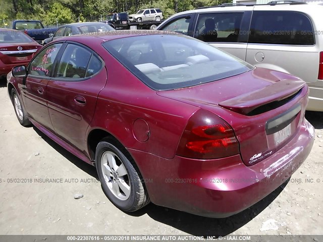 2G2WP522851339218 - 2005 PONTIAC GRAND PRIX RED photo 3