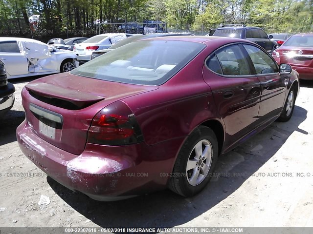 2G2WP522851339218 - 2005 PONTIAC GRAND PRIX RED photo 4
