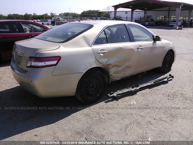 4T1BF3EK1BU134218 - 2011 TOYOTA CAMRY SE/LE/XLE GOLD photo 4