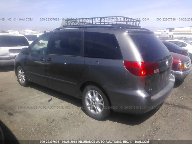 5TDZA22C05S375737 - 2005 TOYOTA SIENNA XLE/XLE LIMITED GRAY photo 3