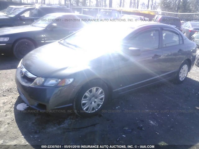 2HGFA1F31BH528693 - 2011 HONDA CIVIC VP GRAY photo 2