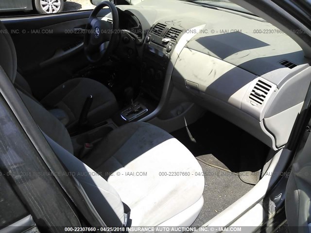 JTDBU4EE7A9113367 - 2010 TOYOTA COROLLA S/LE/XLE GRAY photo 5