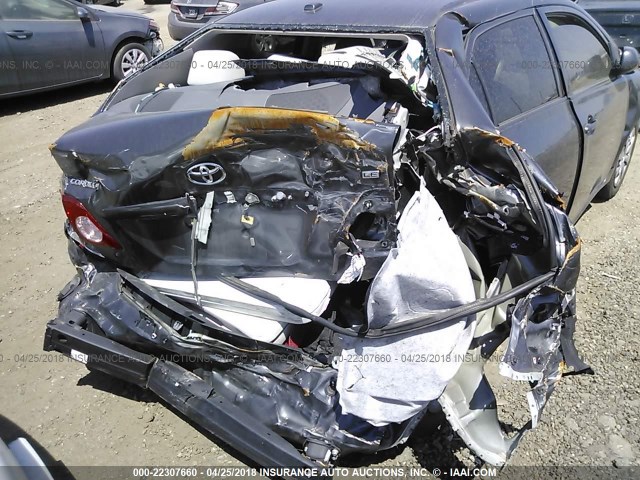 JTDBU4EE7A9113367 - 2010 TOYOTA COROLLA S/LE/XLE GRAY photo 6