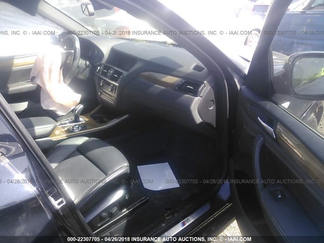 5UXWX7C53CL737491 - 2012 BMW X3 XDRIVE35I BLACK photo 5