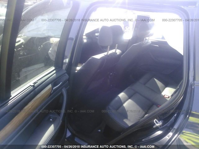 5UXWX7C53CL737491 - 2012 BMW X3 XDRIVE35I BLACK photo 8